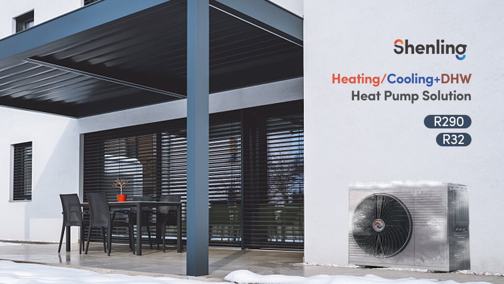 Shenling air source heat pump installed