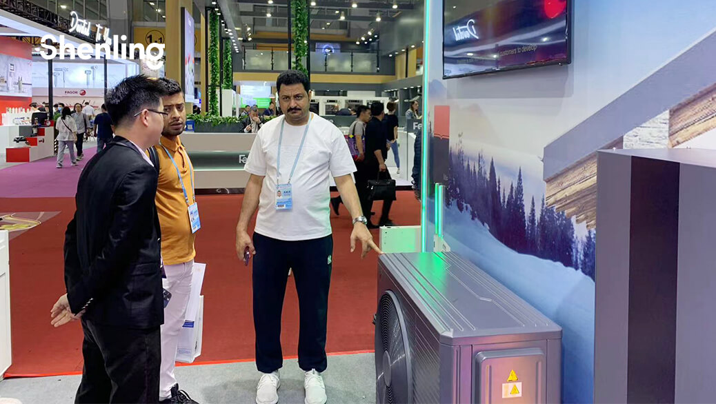 Shenling air source heat pump canton fair