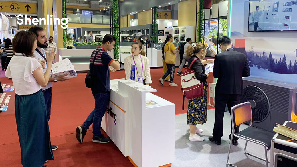 Shenling air source heat pump canton fair
