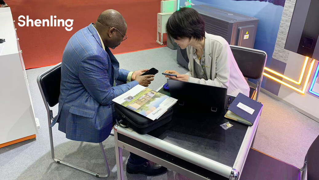 Shenling air source heat pump canton fair