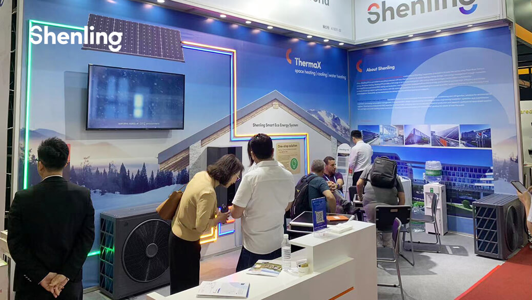 Shenling air source heat pump canton fair