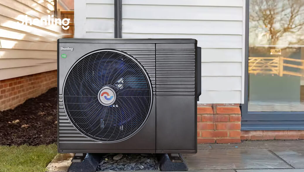 Air source heat pump installation