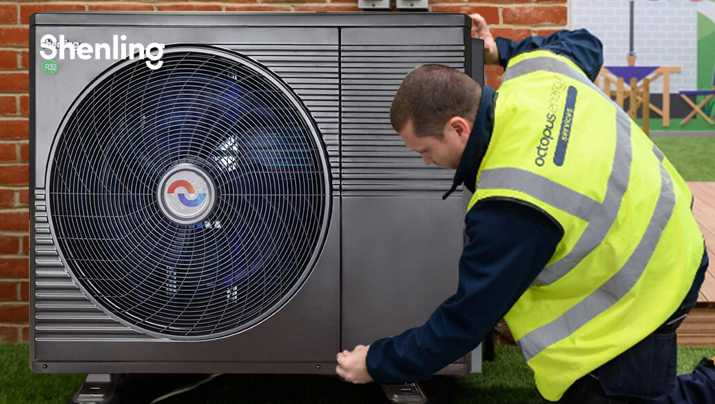 Air source heat pump installation