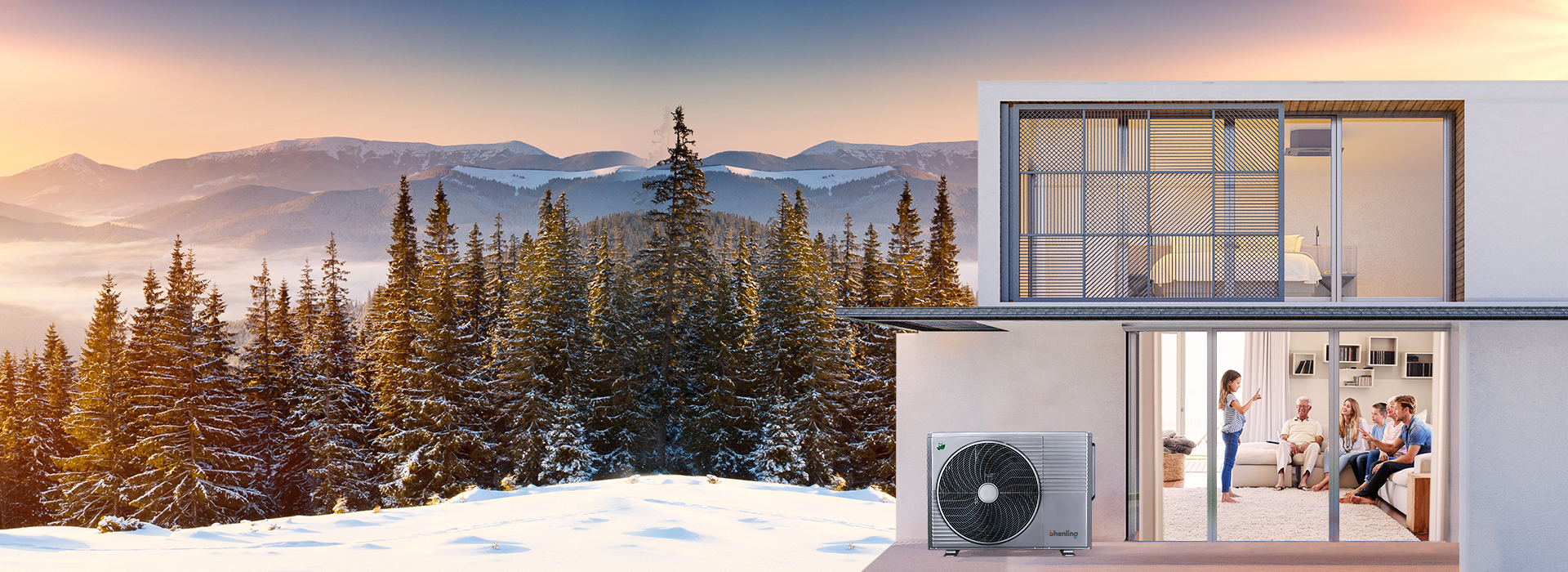 Shenling air source heat pumps