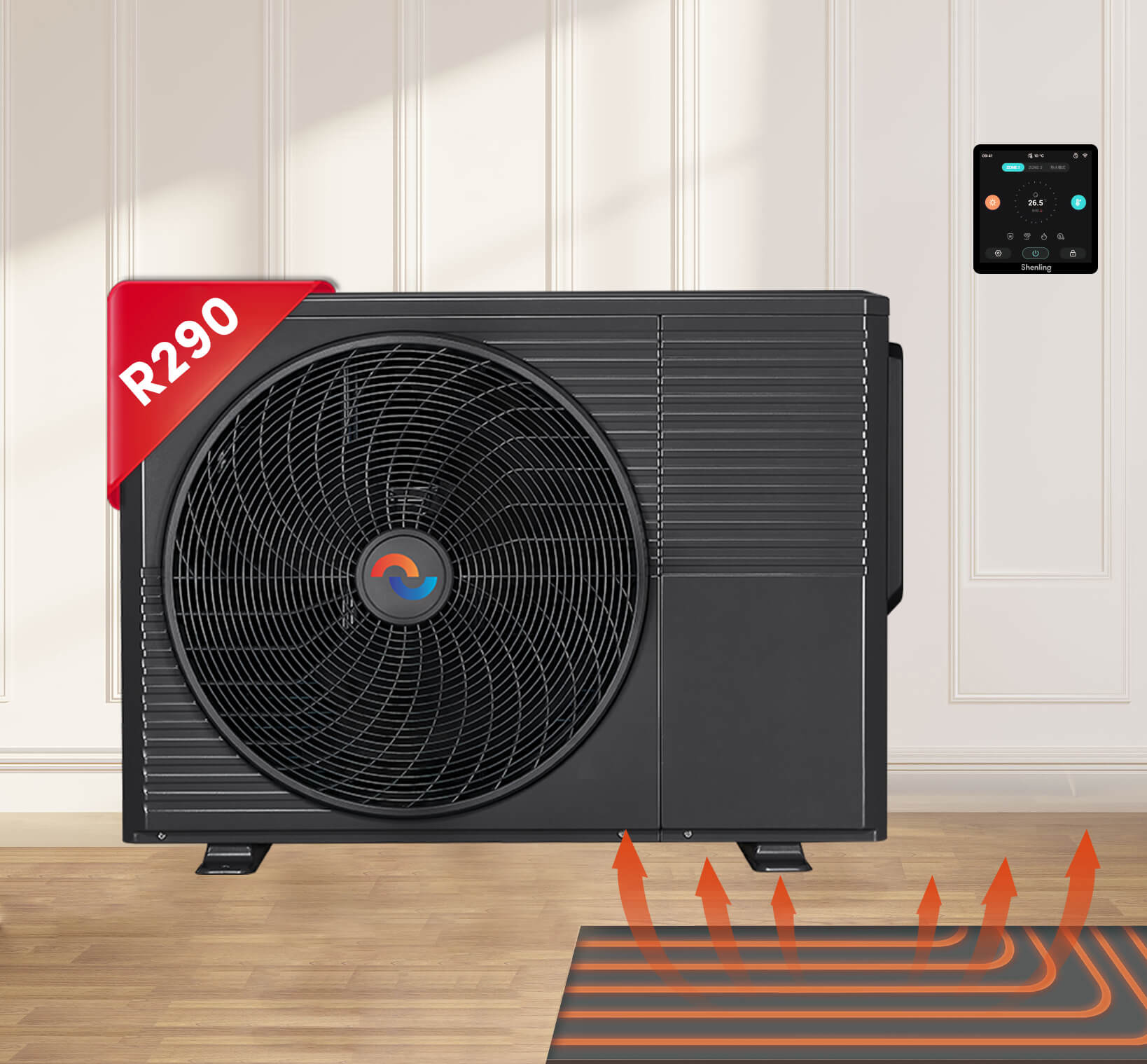 R290 air to water heat pump